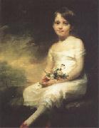 Sir Henry Raeburn A Little Girl Carrying Flowers (mk05) oil painting artist